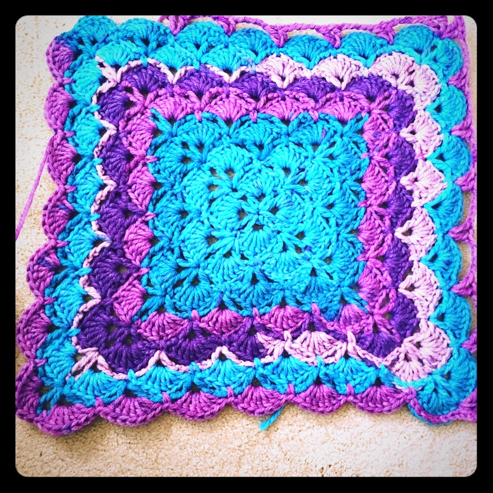 Beautiful square Afghan.